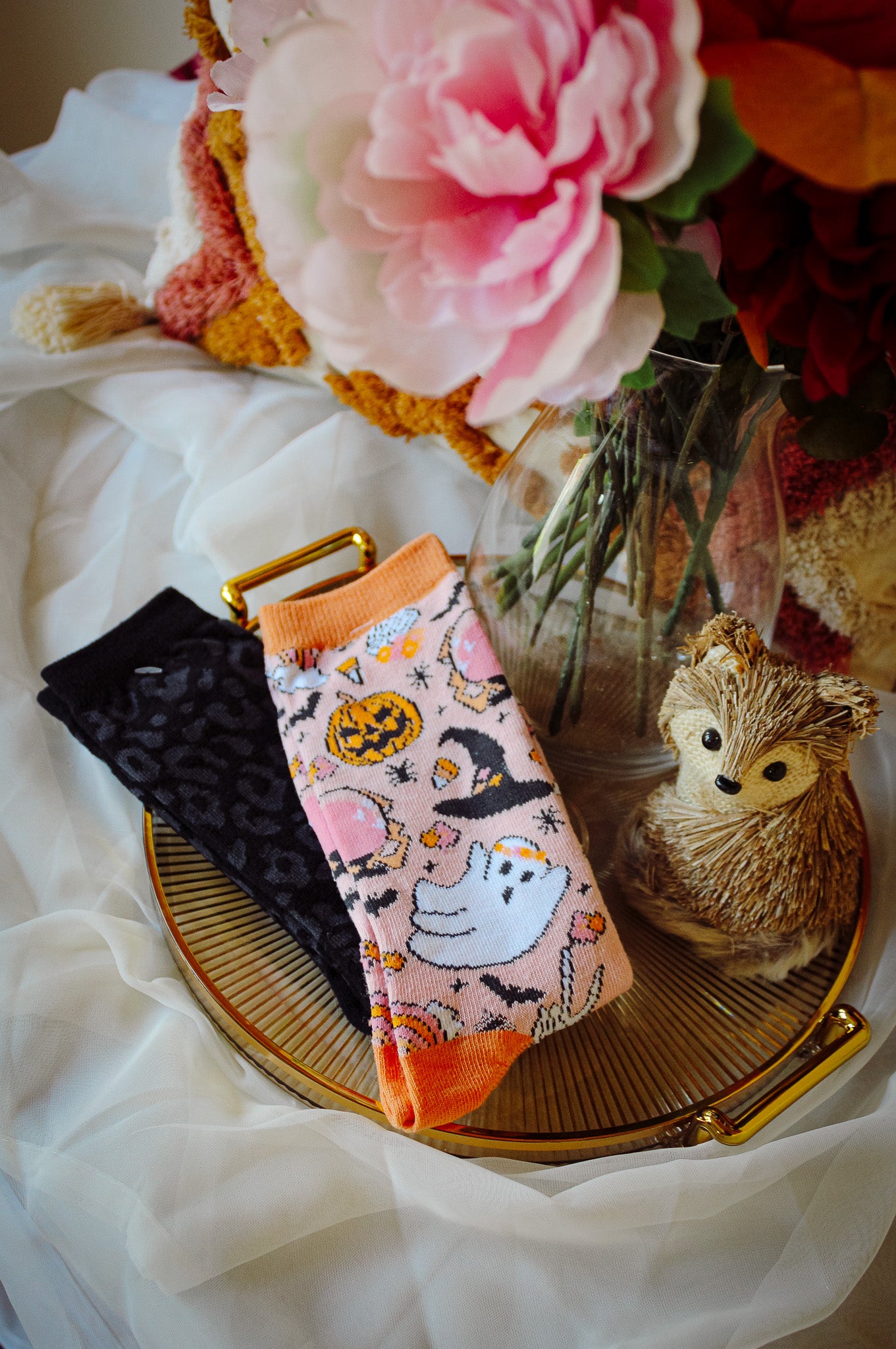 Midnight Leopard Socks
