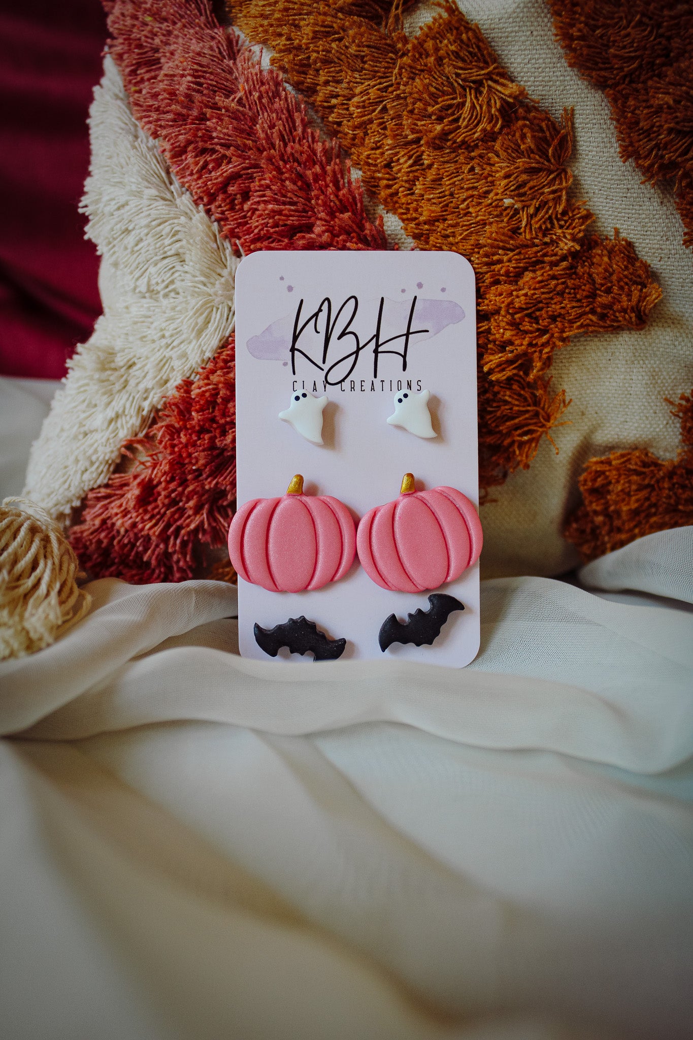 Halloween Princess Pearl Stud Pack Handmade Clay Earring