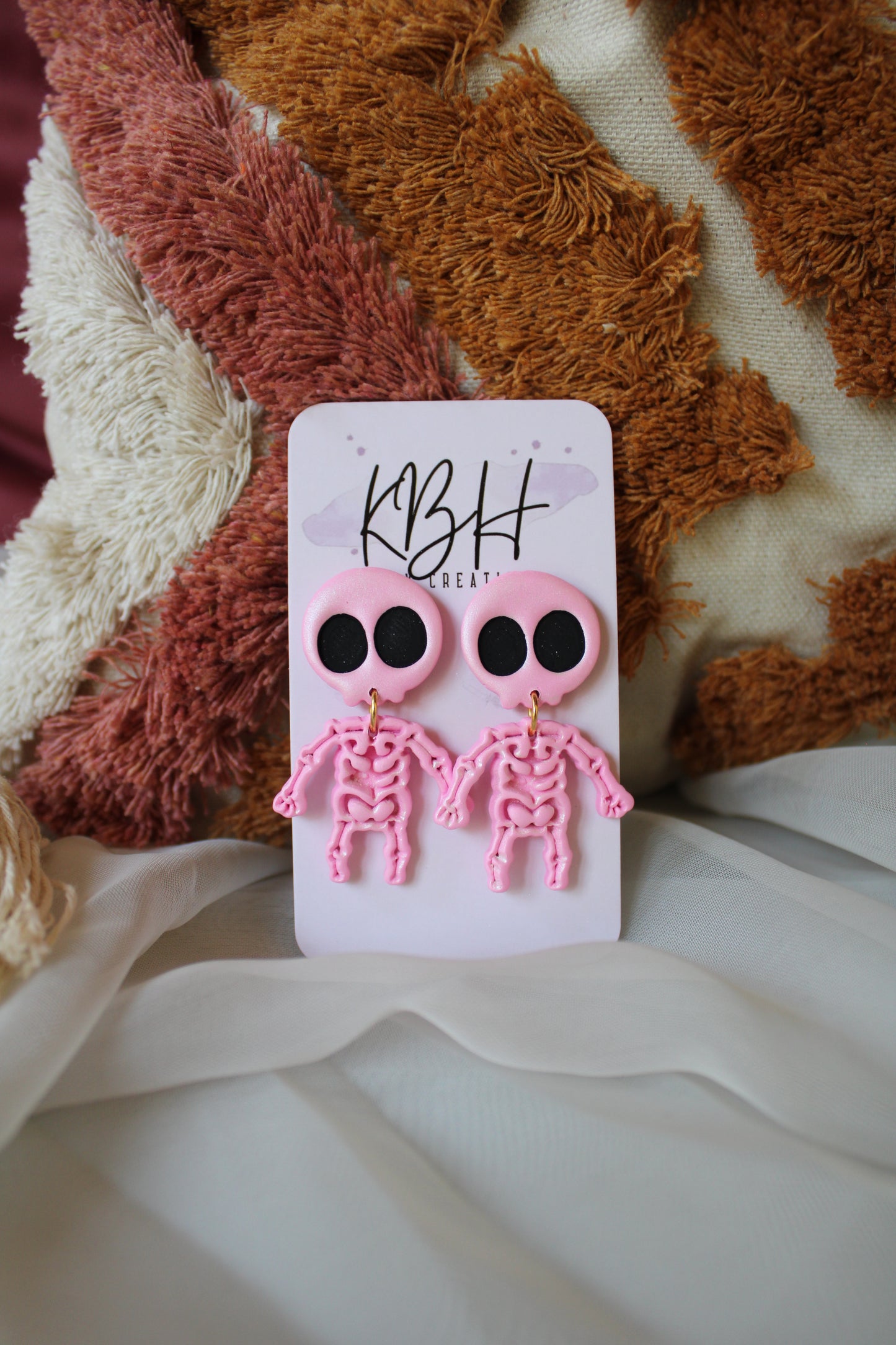 Pastel Skeleton Earring