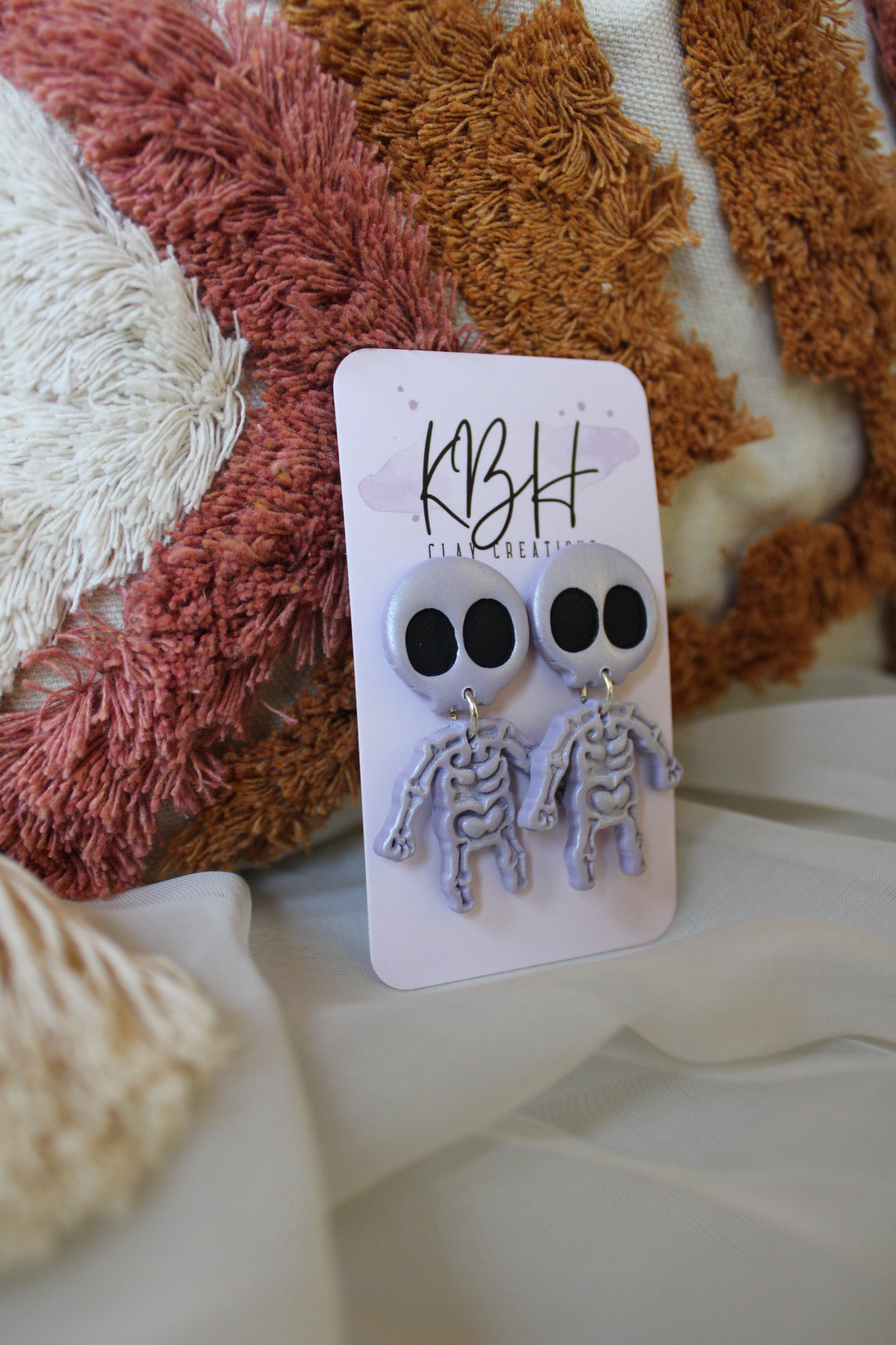 Pastel Skeleton Earring