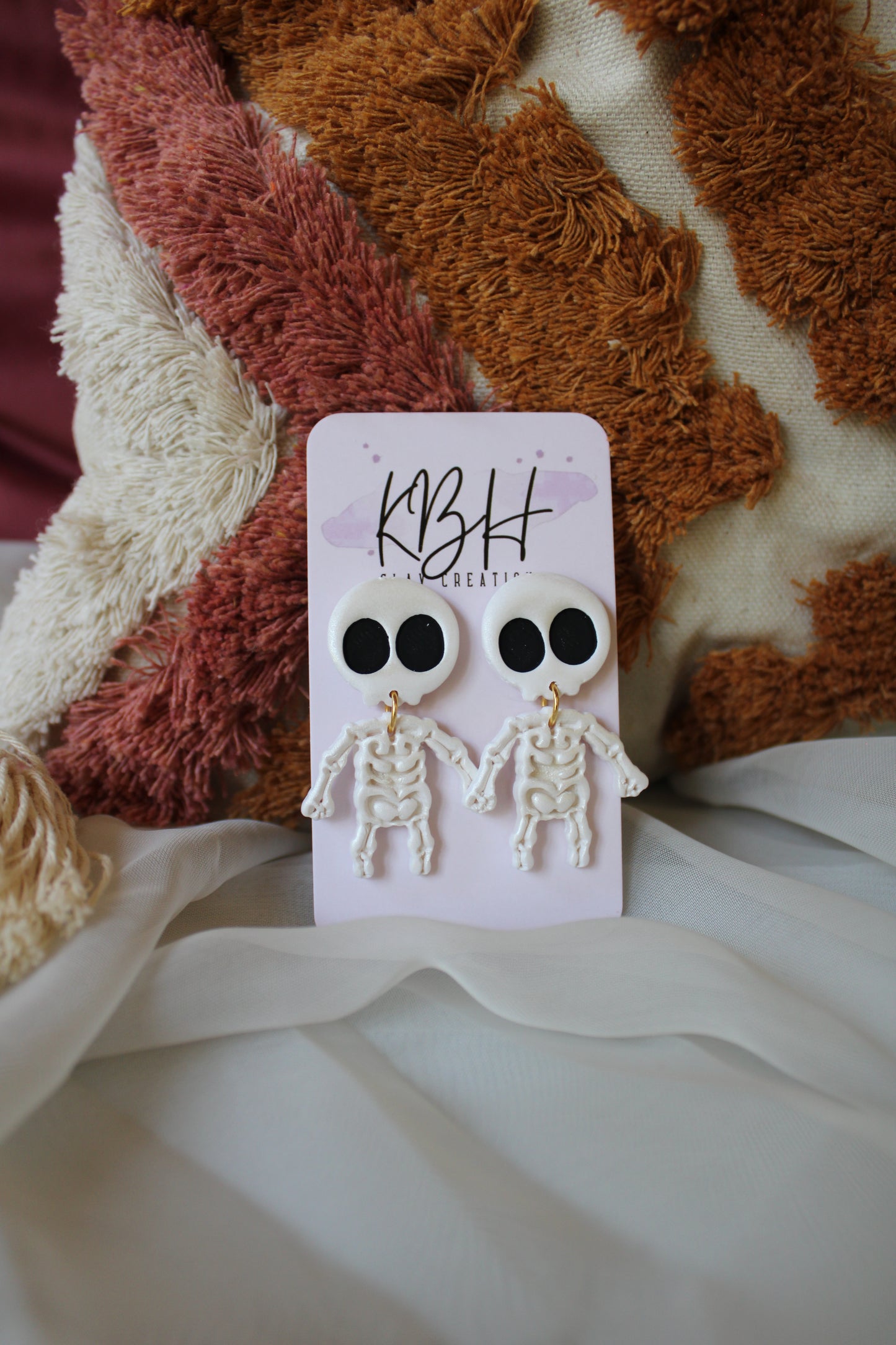 Pastel Skeleton Earring