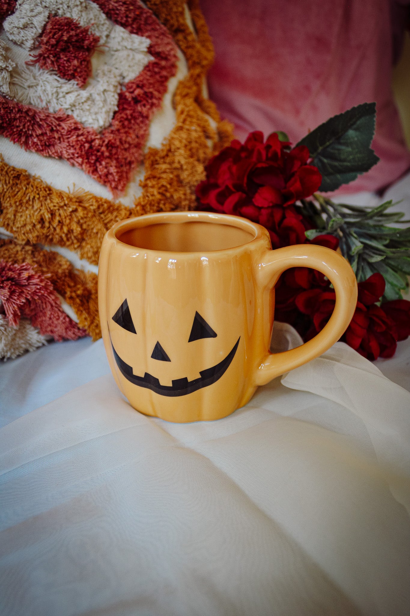 Jack-o'-Lantern Shaped Halloween Mug