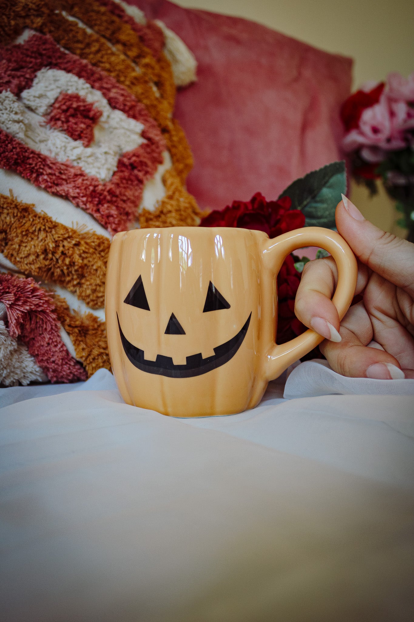 Jack-o'-Lantern Shaped Halloween Mug