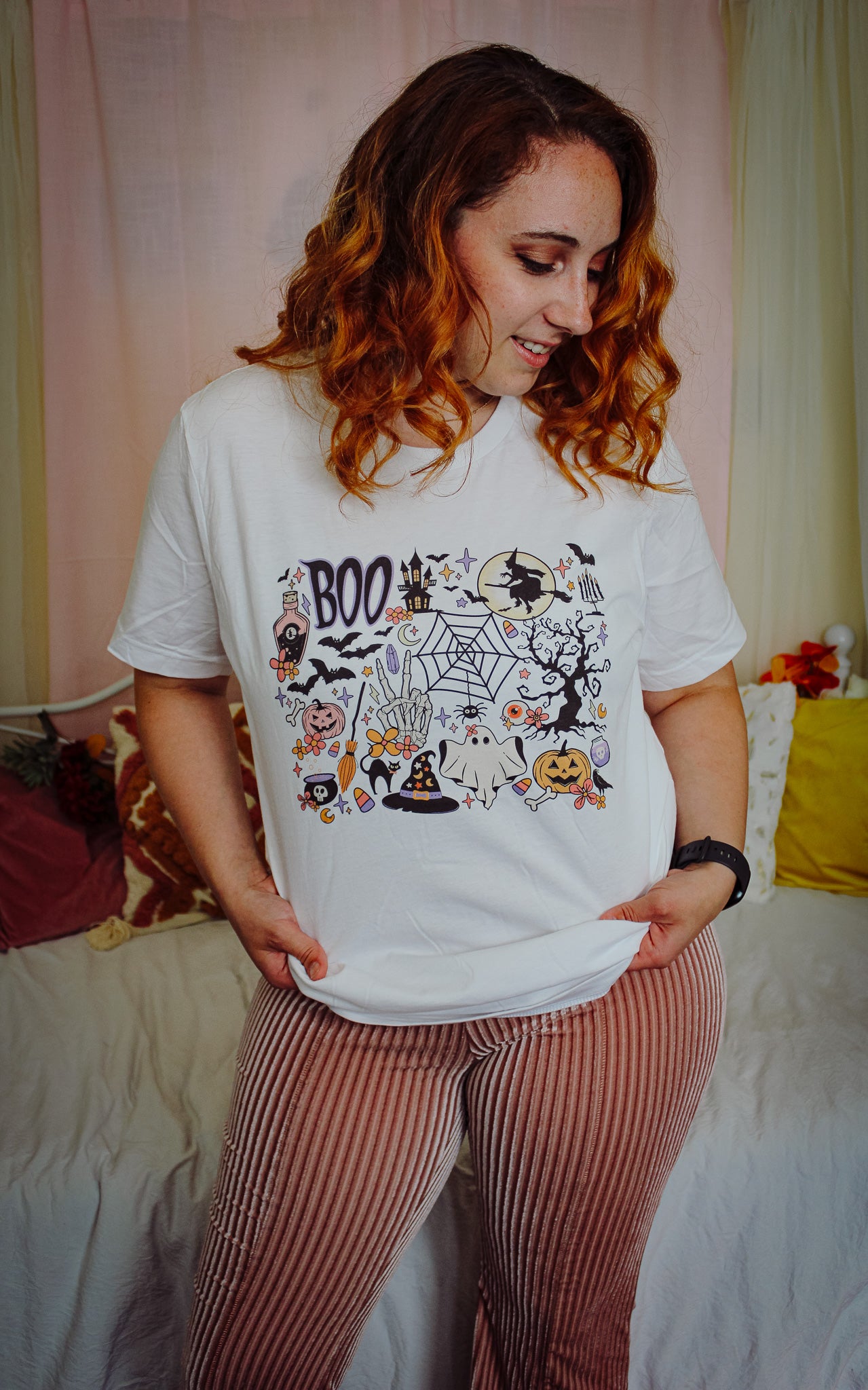 Halloween Collage Tee - White