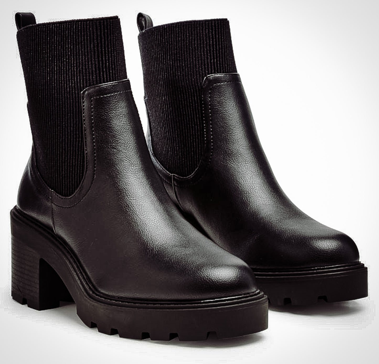 Black Sock Chelsea Boots