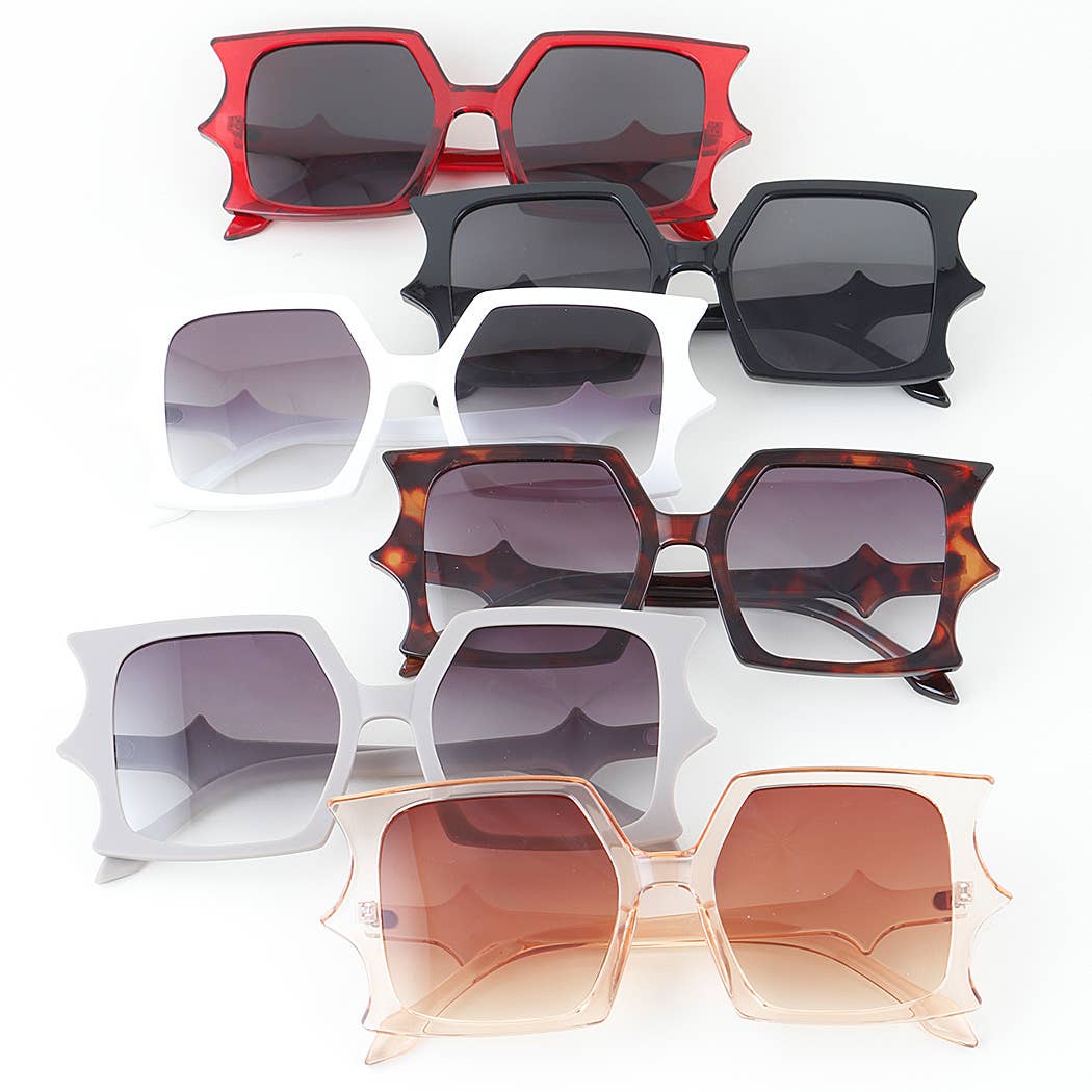 Sharp Bat Winged Sunglasses
