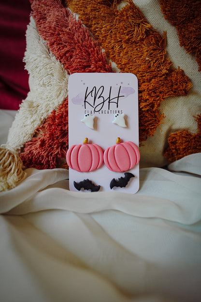 Halloween Princess Pearl Stud Pack Handmade Clay Earring